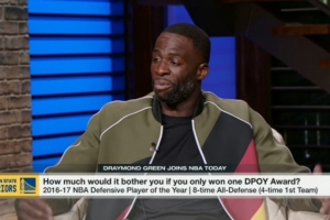 追梦：我只有一个DPOY 应属于我的几个奖杯正被放在别人的柜子里